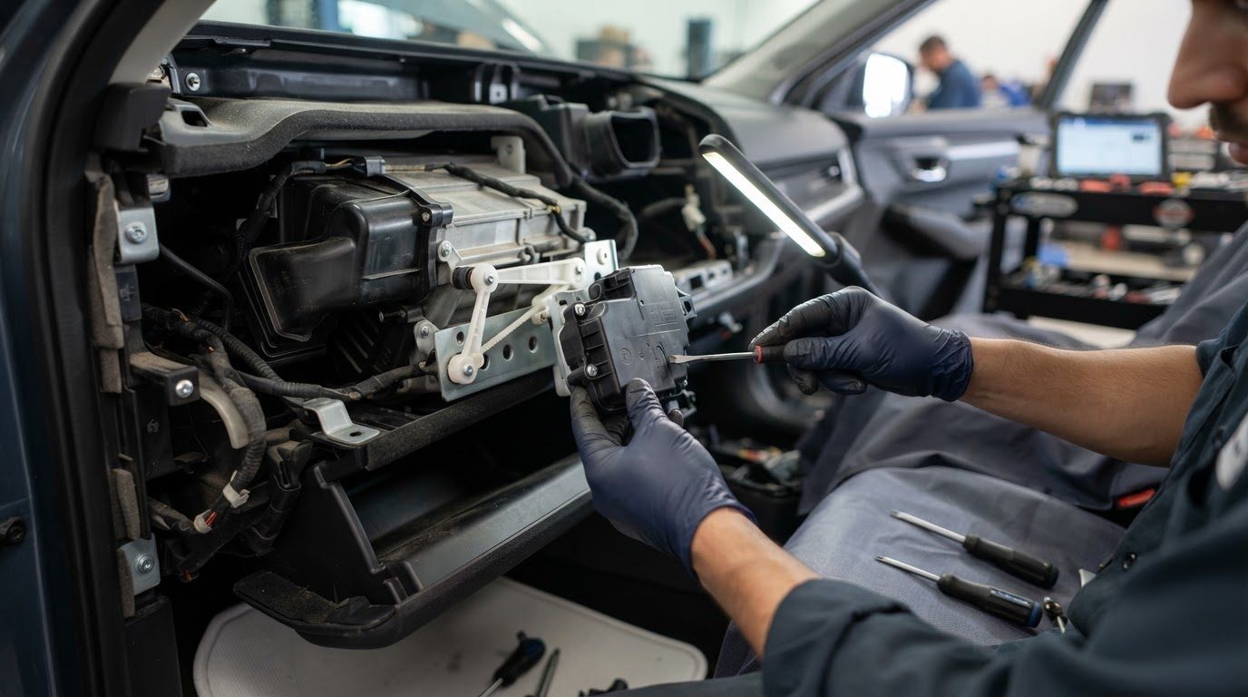 Atuadores de Porta HVAC: Como Diagnosticar e Evitar Falhas Prematuras em Carros 2020-2026