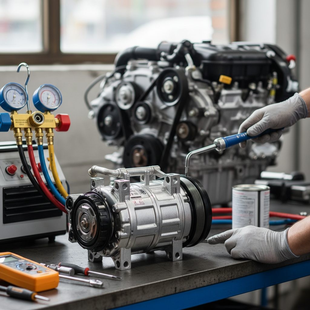 Diagnóstico, causas e reparo do compressor de ar-condicionado em veículos contemporâneos