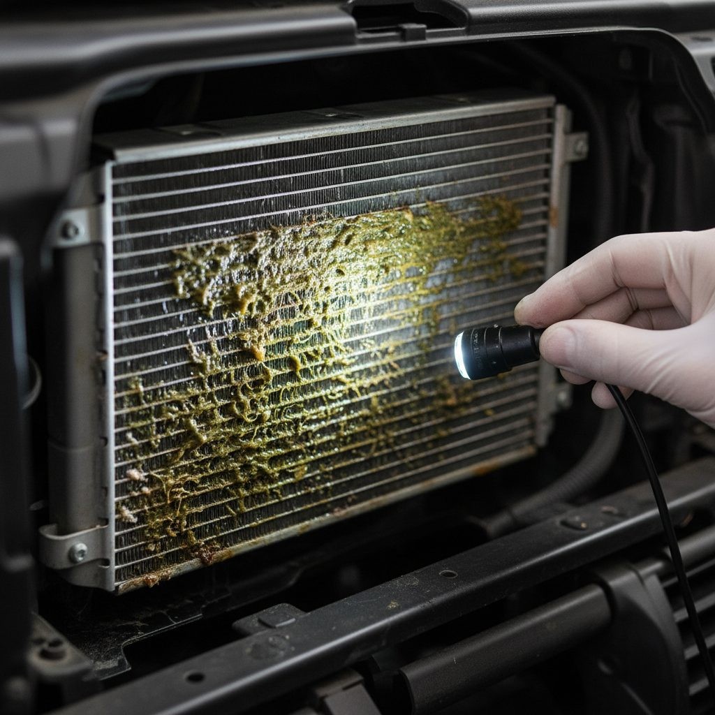O Verdadeiro Agente do Mau Cheiro do Ar Condicionado: Entendendo o Biofilme Automotivo